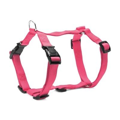 Record Harnais pour chien avec finition en plastique Réglable Modèle en H Fabriqué en nylon Taille L Circonférence 51-72 cm Couleur Rose Record Harnais pour chien avec finition en plastique Réglable Modèle en H Fabriqué en nylon Taille L Circonférence 51-72 cm Couleur Rose