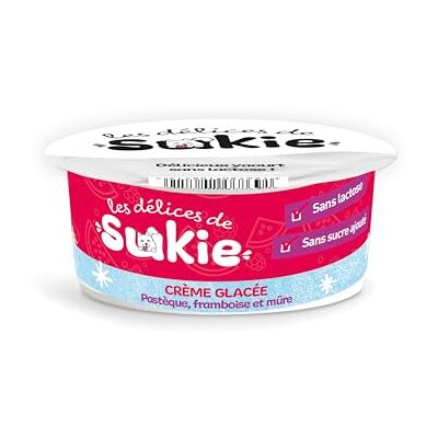 Riga Les Delices De Sukie Glace Friandises Chien Crème Glacée Aromatisée Pastèque, Framboise et Mûre Yaourt Pasteurisé Sans Lactose, Sucre Ajouté Gourmandise Naturelle Savoureuse 110 g Riga Les Delices De Sukie Glace Friandises Chien Crème Glacée Aromatisée Pastèque, Framboise et Mûre Yaourt Pasteurisé Sans Lactose, Sucre Ajouté Gourmandise Naturelle Savoureuse 110 g