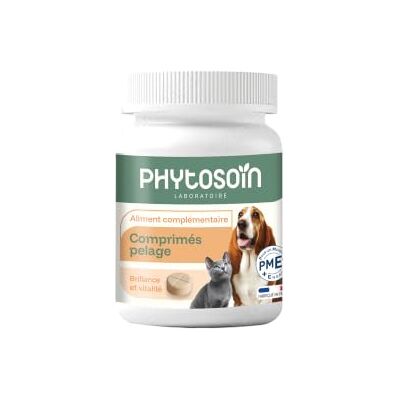 Riga Phytosoin Comprimés Pelage Chien & Chat – Poil Brillant & Peau Saine – Levure de Bière & Zinc – Anti Perte de Poils & Mue – Complément Alimentaire – Appétence Foie Fabriqué en France x30 Riga Phytosoin Comprimés Pelage Chien & Chat – Poil Brillant & Peau Saine – Levure de Bière & Zinc – Anti Perte de Poils & Mue – Complément Alimentaire – Appétence Foie Fabriqué en France x30