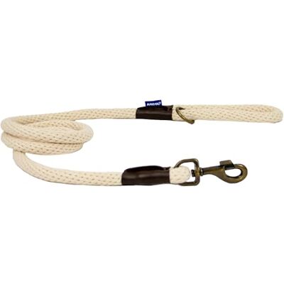 Ancol Heritage Laisse pour chien en coton naturel avec joint en cuir durable et léger 150 x 1,5 cm Ancol Heritage Laisse pour chien en coton naturel avec joint en cuir durable et léger 150 x 1,5 cm