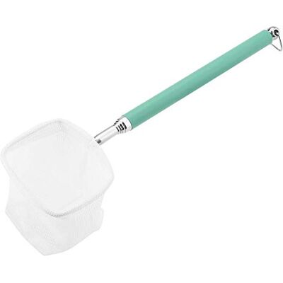 Minnya Épuisette de pêche télescopique extensible avec poignée en acier inoxydable pour aquarium, étang, crevettes (vert carré) Minnya Épuisette de pêche télescopique extensible avec poignée en acier inoxydable pour aquarium, étang, crevettes (vert carré)