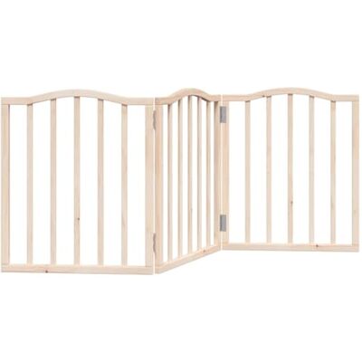 vidaXL Barrière pour chien pliable 3 panneaux 150 cm bois de peuplier, barrière de sécurité pour animaux de compagnie, barrière pour chien pour escaliers, barrière pour chiots pour escaliers vidaXL Barrière pour chien pliable 3 panneaux 150 cm bois de peuplier, barrière de sécurité pour animaux de compagnie, barrière pour chien pour escaliers, barrière pour chiots pour escaliers