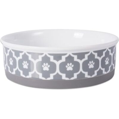 Bone Dry DII en céramique pour Animal Domestique Bol pour la Nourriture et l'eau, avec Bord en Silicone antidérapant pour Small, Medium, Large Chiens et Chats Bone Dry DII en céramique pour Animal Domestique Bol pour la Nourriture et l'eau, avec Bord en Silicone antidérapant pour Small, Medium, Large Chiens et Chats