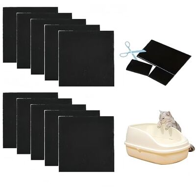 pelriox Lot de 10 filtres à charbon actif pour litière pour chat Filtre à charbon actif Très absorbant Pour le contrôle des odeurs Pour bac à compost et litière pour chat pelriox Lot de 10 filtres à charbon actif pour litière pour chat Filtre à charbon actif Très absorbant Pour le contrôle des odeurs Pour bac à compost et litière pour chat