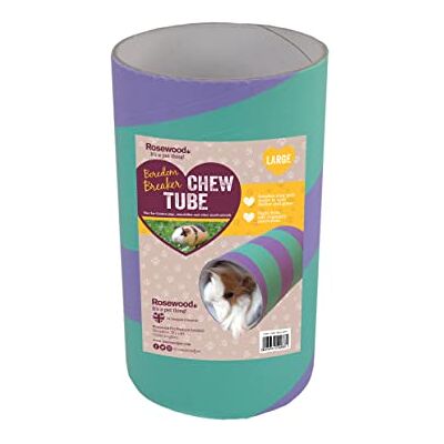 Rosewood Boredom Breaker Tube pour cochon d'Inde Violet/bleu Taille L Rosewood Boredom Breaker Tube pour cochon d'Inde Violet/bleu Taille L
