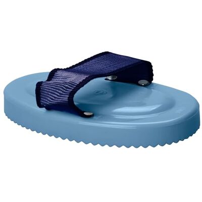 Imperial Riding IRH Étrille en plastique robuste avec poignée en sangle, étrille ergonomique pour un soin approfondi des chevaux et un look d'étable élégant, bleu Breeze Imperial Riding IRH Étrille en plastique robuste avec poignée en sangle, étrille ergonomique pour un soin approfondi des chevaux et un look d'étable élégant, bleu Breeze