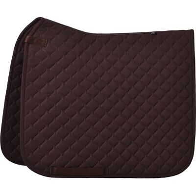 Imperial Riding IRH Basic DR Tapis de selle de dressage en polyester sergé avec double sangle de fixation et sangle de billet, bois Imperial Riding IRH Basic DR Tapis de selle de dressage en polyester sergé avec double sangle de fixation et sangle de billet, bois