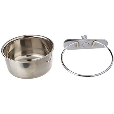 Arquivet Mangeoire en acier inoxydable Perroquet avec pigeon 150 ml pour oiseaux Accessoires pour oiseaux Alimentateur pour oiseaux Conteneur de nourriture pour oiseaux Arquivet Mangeoire en acier inoxydable Perroquet avec pigeon 150 ml pour oiseaux Accessoires pour oiseaux Alimentateur pour oiseaux Conteneur de nourriture pour oiseaux