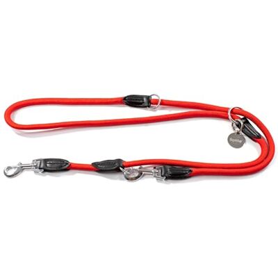 lionto Laisse multifonction réglable pour tous les chiens, laisse bandoulière résistante aux intempéries jusqu'à 200 cm, facile à nettoyer avec mousquetons inoxydables, rouge lionto Laisse multifonction réglable pour tous les chiens, laisse bandoulière résistante aux intempéries jusqu'à 200 cm, facile à nettoyer avec mousquetons inoxydables, rouge