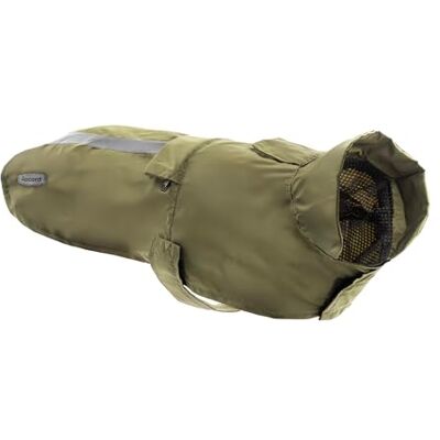 Record Giger Imperméable pour chien pliable avec intérieur en maille respirante, bandes réfléchissantes et élastiques réglables pour les pattes arrière – Confortable et sûr pour chaque promenade Record Giger Imperméable pour chien pliable avec intérieur en maille respirante, bandes réfléchissantes et élastiques réglables pour les pattes arrière – Confortable et sûr pour chaque promenade