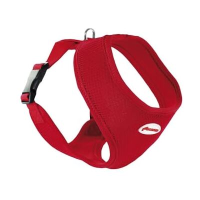 Record Harnais Fast Dog Fabriqué en nylon souple, flexible et respirant Crochet pour laisse en métal Couleur rouge Taille M Circonférence 33-38 cm Record Harnais Fast Dog Fabriqué en nylon souple, flexible et respirant Crochet pour laisse en métal Couleur rouge Taille M Circonférence 33-38 cm