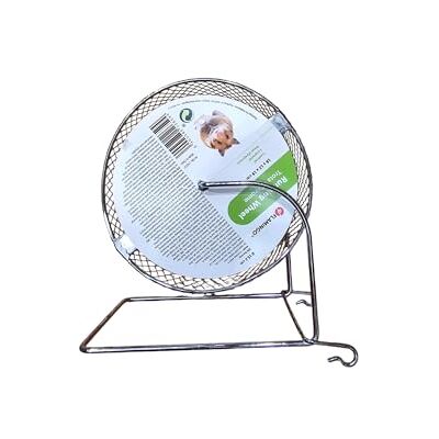 FLAMINGO F Jouet rongeur roulette métallique chromée Diamètre 15,2 cm FLAMINGO F Jouet rongeur roulette métallique chromée Diamètre 15,2 cm