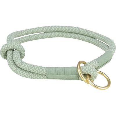 Collier semi-choke en corde souple Trixie, réglable - Sauge/Menthe Collier semi-choke en corde souple Trixie, réglable - Sauge/Menthe