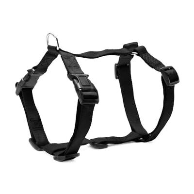 Record Harnais pour chien avec finition en plastique Réglable Modèle en H Fabriqué en nylon Taille L Circonférence 51-72 cm Couleur Noir Record Harnais pour chien avec finition en plastique Réglable Modèle en H Fabriqué en nylon Taille L Circonférence 51-72 cm Couleur Noir