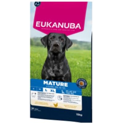 Eukanuba Life Care Croquettes Chien Mature Grande Race, Riche en Poulet Frais, L-carnitine, Calcium, Glucosamine, Oméga 3&6, Prébiotiques, sans colorants, arômes artificiels ni OGM 15 kg Eukanuba Life Care Croquettes Chien Mature Grande Race, Riche en Poulet Frais, L-carnitine, Calcium, Glucosamine, Oméga 3&6, Prébiotiques, sans colorants, arômes artificiels ni OGM 15 kg