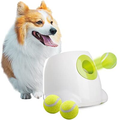 ALL FOR PAWS Hyperfetch Ultimate Lanceur de balle automatique pour chien Jouet interactif pour chien Machine à lancer de balle de tennis pour dressage de chien 3 balles incluses (mini style) avec ALL FOR PAWS Hyperfetch Ultimate Lanceur de balle automatique pour chien Jouet interactif pour chien Machine à lancer de balle de tennis pour dressage de chien 3 balles incluses (mini style) avec