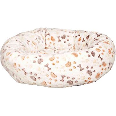 TRIXIE Lingo 37685 Panier pour chien avec housse en polaire douce et antidérapante, 50 × 40 cm, blanc/beige TRIXIE Lingo 37685 Panier pour chien avec housse en polaire douce et antidérapante, 50 × 40 cm, blanc/beige