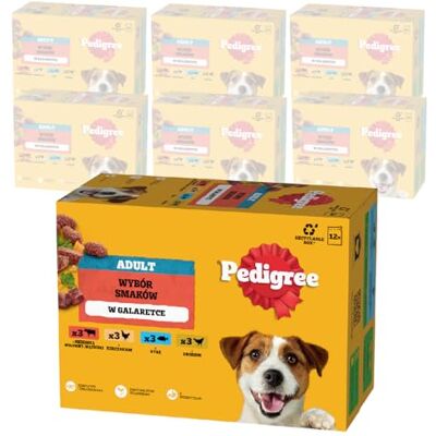 Pedigree DOGCARE Chunks Sachet de nourriture pour chien en gelée adulte 84 x 100 g Pedigree DOGCARE Chunks Sachet de nourriture pour chien en gelée adulte 84 x 100 g
