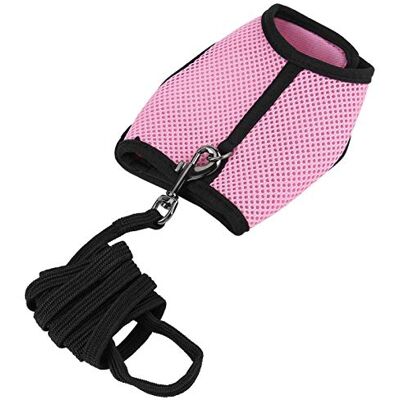 EVTSCAN 2 pièces Harnais de Cochon d'Inde et Laisse Furet Rats Hamster Doux Maille Harnais Laisse Gilet Ensemble avec Cloche pour Petit Animal Chinchilla(L-Rose) EVTSCAN 2 pièces Harnais de Cochon d'Inde et Laisse Furet Rats Hamster Doux Maille Harnais Laisse Gilet Ensemble avec Cloche pour Petit Animal Chinchilla(L-Rose)