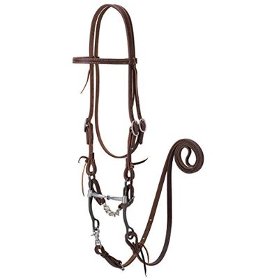 Weaver Leather Weaver Cuir 20–0367 Travailler Tack Bride avec Mors Bouche Bit, Châtain Doré Weaver Leather Weaver Cuir 20–0367 Travailler Tack Bride avec Mors Bouche Bit, Châtain Doré