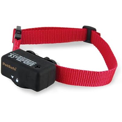 PetSafe Collier Anti-aboiements pour Chien, Solution à Stimulation Électrostatique Progressive 6 niveaux, Collier Léger Étanche et Ajustable, Sangle Rouge PetSafe Collier Anti-aboiements pour Chien, Solution à Stimulation Électrostatique Progressive 6 niveaux, Collier Léger Étanche et Ajustable, Sangle Rouge