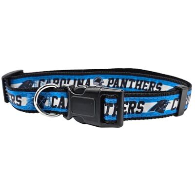 Pets First Collier pour chien sous licence NFL, robuste, solide et durable, Taille L, Carolina Panthers Disponible pour 31 équipes de football en 4 tailles Pets First Collier pour chien sous licence NFL, robuste, solide et durable, Taille L, Carolina Panthers Disponible pour 31 équipes de football en 4 tailles