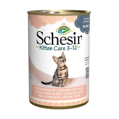 Schesir Cat Kitten Filetti di Pollo con Aloe 140 g - Nourriture pour chatons Schesir Cat Kitten Filetti di Pollo con Aloe 140 g - Nourriture pour chatons