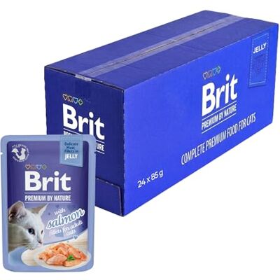 BRIT Premium Filets de Saumon pour Chat - 24x85 g BRIT Premium Filets de Saumon pour Chat - 24x85 g