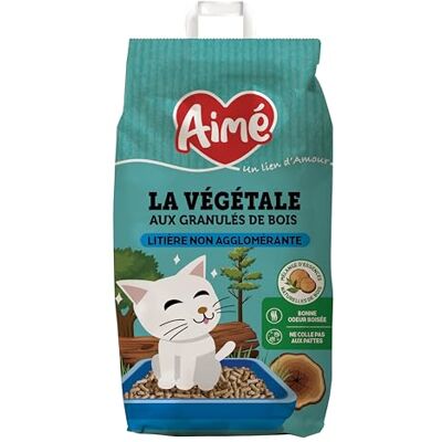 Aimé Aime Litière pour Chat Prop'Nature 10L Ultra Absorbante 100% Naturelle/Biodégradable Aimé Aime Litière pour Chat Prop'Nature 10L Ultra Absorbante 100% Naturelle/Biodégradable