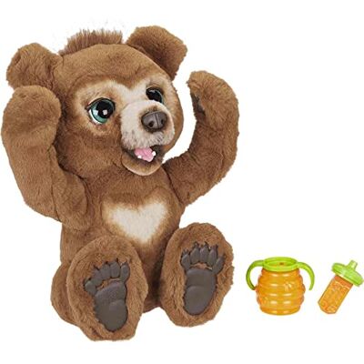 Hasbro furReal, Cubby l'ours curieux, jouet interactif, animal électronique, plus de 100 sons et réactions, dès 3 ans Hasbro furReal, Cubby l'ours curieux, jouet interactif, animal électronique, plus de 100 sons et réactions, dès 3 ans