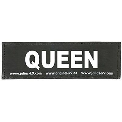 Julius-K9 162LR-K-30171 Lettre Velcro, Queen, petit, noir Julius-K9 162LR-K-30171 Lettre Velcro, Queen, petit, noir