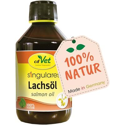 cdVet Naturprodukte Huile de saumon singulier 250 ml – Chien, chat – Aliment pour animaux – Alimentation pour animaux – Apport en acides gras oméga 3 – Nutriments – Complément au barf – Bien-être – cdVet Naturprodukte Huile de saumon singulier 250 ml – Chien, chat – Aliment pour animaux – Alimentation pour animaux – Apport en acides gras oméga 3 – Nutriments – Complément au barf – Bien-être –