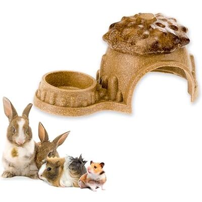 Ferplast Snack Naturel pour Rongeurs, Hamsters, Cochons d'Inde et Lapins, Favorise l'Hygiène Dentaire, Stimule le Jeu et Apporte Goût et Bien-être Chaque Jour, en Forme de Cabane Ferplast Snack Naturel pour Rongeurs, Hamsters, Cochons d'Inde et Lapins, Favorise l'Hygiène Dentaire, Stimule le Jeu et Apporte Goût et Bien-être Chaque Jour, en Forme de Cabane