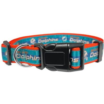 Pets First NFL Collier pour chien Miami Dolphins Taille M Pets First NFL Collier pour chien Miami Dolphins Taille M
