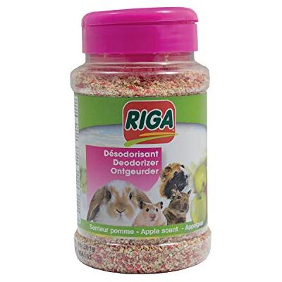 Riga Désodorisant Senteur Pomme pour Rongeur Flacon de 230 g Riga Désodorisant Senteur Pomme pour Rongeur Flacon de 230 g