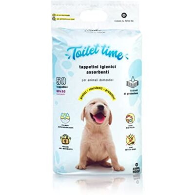 Animal House 50 tapis hygiéniques absorbants Haute absorption Sans poussière Retient les odeurs Protège la maison (60 x 60 cm) Animal House 50 tapis hygiéniques absorbants Haute absorption Sans poussière Retient les odeurs Protège la maison (60 x 60 cm)