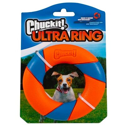 Chuckit! Chuck it ! Jouet en caoutchouc Ultra Ring pour chiens, jouet Chase & Fetch à haute visibilité Chuckit! Chuck it ! Jouet en caoutchouc Ultra Ring pour chiens, jouet Chase & Fetch à haute visibilité