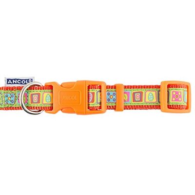 Ancol Indulgence Collier réglable Orange Carrés Longueur 45-70 cm Ancol Indulgence Collier réglable Orange Carrés Longueur 45-70 cm