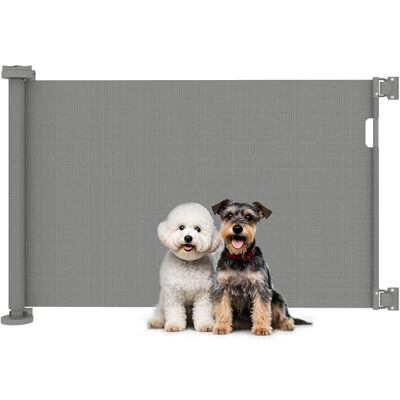 Pawhut Barrière de protection d'escalier, extensible, de 0 à 136 cm, 87 cm de haut, pour animaux de compagnie, convient pour portes d'escalier, intérieur et extérieur Pawhut Barrière de protection d'escalier, extensible, de 0 à 136 cm, 87 cm de haut, pour animaux de compagnie, convient pour portes d'escalier, intérieur et extérieur