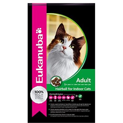 Eukanuba Nourriture pour chat anti-boules de poils Nourriture sèche de qualité supérieure pour réduire les boules de poils 2 kg Eukanuba Nourriture pour chat anti-boules de poils Nourriture sèche de qualité supérieure pour réduire les boules de poils 2 kg