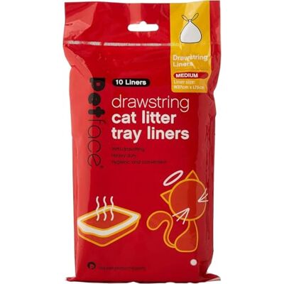 Petface - Drawstring Litter Tray Liner - Medium - Litter Tray Liner Petface - Drawstring Litter Tray Liner - Medium - Litter Tray Liner