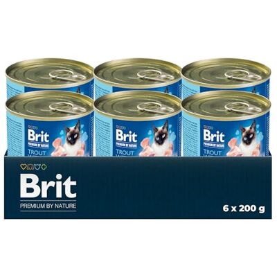 Brit Premium Pâté Chat Saveur Truite & Foie 6 x 200 g Brit Premium Pâté Chat Saveur Truite & Foie 6 x 200 g