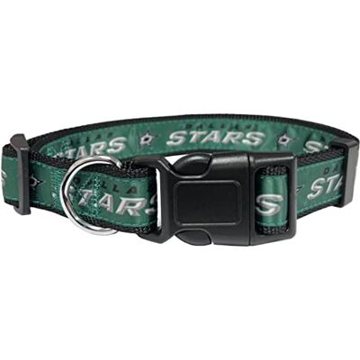 Pets First Collier NHL Dallas Stars pour chiens et chats, taille L. Réglable, mignon et élégant. Le collier ultime pour fan de hockey Pets First Collier NHL Dallas Stars pour chiens et chats, taille L. Réglable, mignon et élégant. Le collier ultime pour fan de hockey