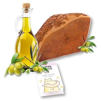 Animal House Racine de bruyère pour chiens, imbibée d'huile d'olive Naturelle à croquer Améliore l'hygiène bucco-dentaire Soulage le stress pour les chiens Résistante et longue durée (L) Animal House Racine de bruyère pour chiens, imbibée d'huile d'olive Naturelle à croquer Améliore l'hygiène bucco-dentaire Soulage le stress pour les chiens Résistante et longue durée (L)