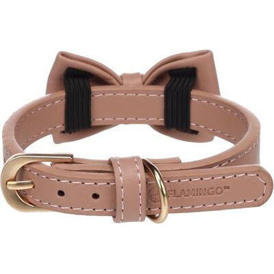 FLAMINGO Nela Collier pour chien avec nœud papillon Rose XS/S 24-30 cm 15 mm FLAMINGO Nela Collier pour chien avec nœud papillon Rose XS/S 24-30 cm 15 mm