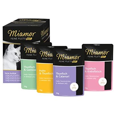 Miamor Lot de 4 boîtes de 8 x 50 g de filets fins Miamor Lot de 4 boîtes de 8 x 50 g de filets fins