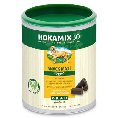 Grau L'original – HOKAMIX30 Snack Maxi Veggie, la collation végétarienne saine avec 30 herbes importantes, 1 paquet (1 x 400 g), complément alimentaire pour chien Grau L'original – HOKAMIX30 Snack Maxi Veggie, la collation végétarienne saine avec 30 herbes importantes, 1 paquet (1 x 400 g), complément alimentaire pour chien