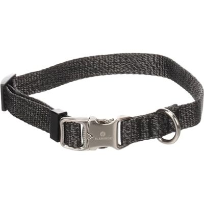 FLAMINGO Collier pour chien Mago Gris foncé S 30-45 cm 15 mm FLAMINGO Collier pour chien Mago Gris foncé S 30-45 cm 15 mm