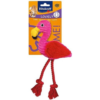 Vitakraft Peluche Chien Flamand Rose Jouet Sonore Pour Chien De Taille Petite Et Moyenne, Adulte Ou Chiot Cadeau Pour Chien Textile Doux Coloris Rose et Rouge Vitakraft Peluche Chien Flamand Rose Jouet Sonore Pour Chien De Taille Petite Et Moyenne, Adulte Ou Chiot Cadeau Pour Chien Textile Doux Coloris Rose et Rouge