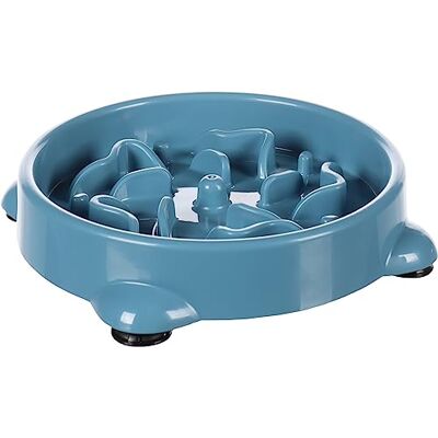 Bol pour animaux Flamingo Anti-glouton - Bleu-vert - S 300ml Bol pour animaux Flamingo Anti-glouton - Bleu-vert - S 300ml